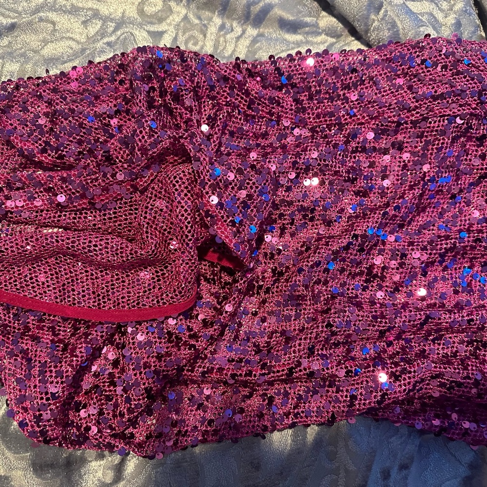 Rat & Boa Purple Sequin Backless Gown - Picture 5 of 8